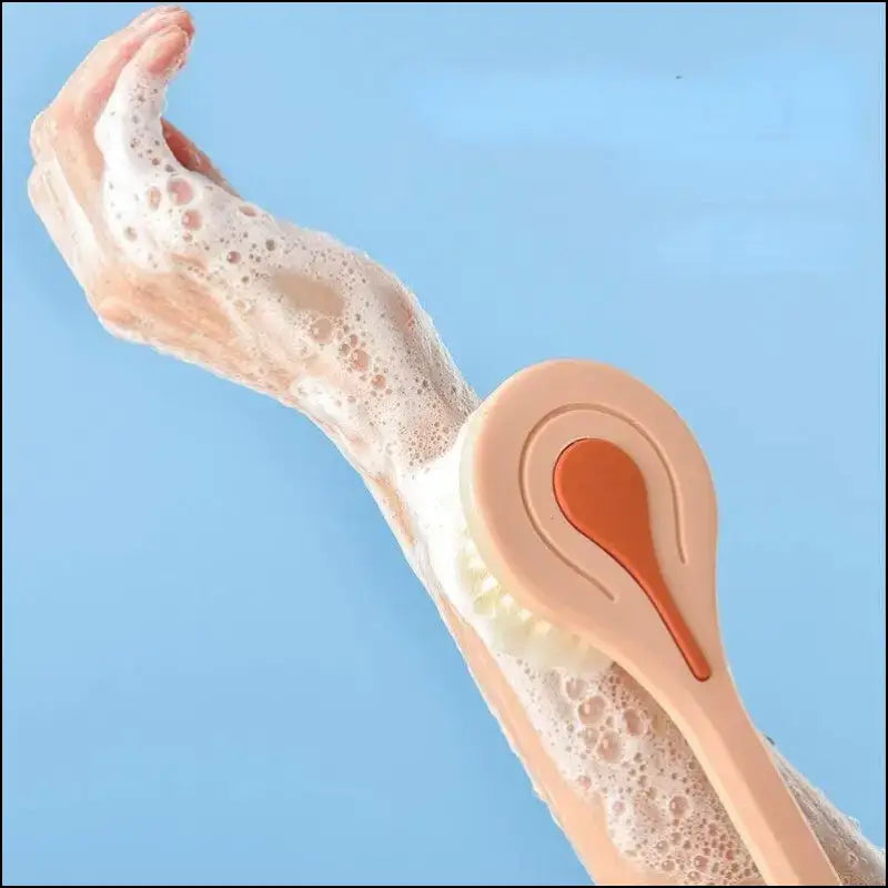 Long Handle Bath Brush - Soft Hair Shower Back Scrubber Body Massage & Mud Cleaner for Bathing