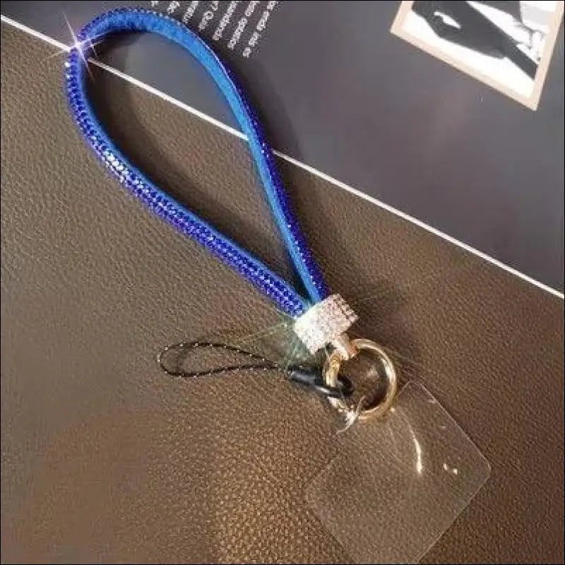 Luxury Rhinestone Mobile Phone Lanyard – High-End Diamond-Encrusted Antiloss Wrist Chain