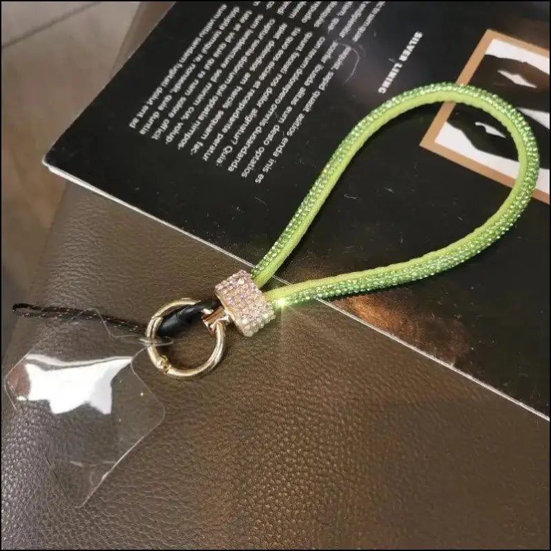 Luxury Rhinestone Mobile Phone Lanyard – High-End Diamond-Encrusted Antiloss Wrist Chain