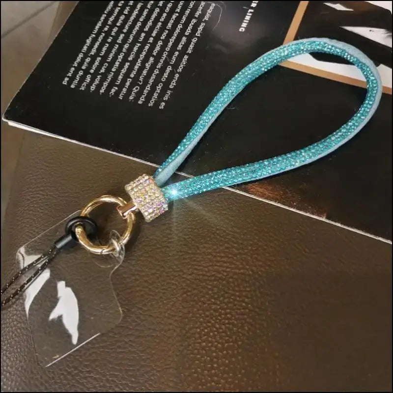 Luxury Rhinestone Mobile Phone Lanyard – High-End Diamond-Encrusted Antiloss Wrist Chain