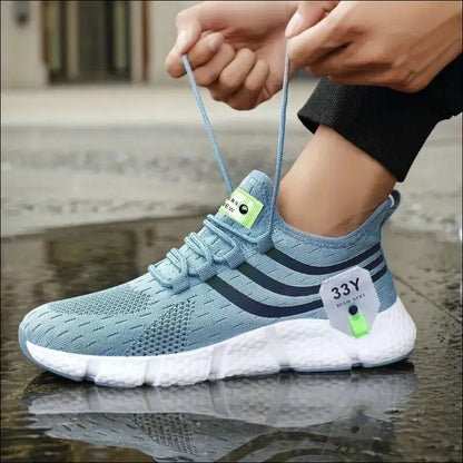 ’Men’s Casual Sport Shoes - Breathable Lightweight Mesh Sneakers for Outdoor Running Jogging & Walking’ - Blue