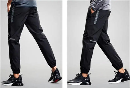 Men’s running pants with zipper pockets Quick drying sport men Training jogging sports trousers Lightweight workout