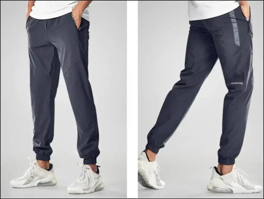 Men’s running pants with zipper pockets Quick drying sport men Training jogging sports trousers Lightweight workout