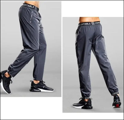 Men’s running pants with zipper pockets Quick drying sport men Training jogging sports trousers Lightweight workout