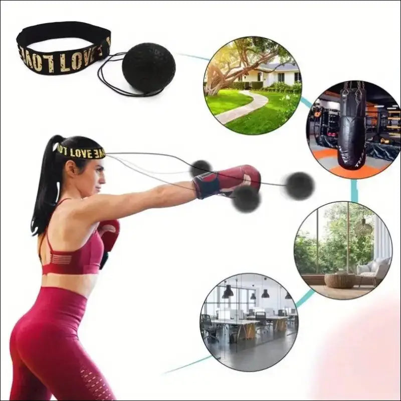 MMA Boxing Speed Ball Head-Mounted Punch PU Sanda Training Equipment Hand Eye Reaction Sandbag Fitness Gear Gym Muay