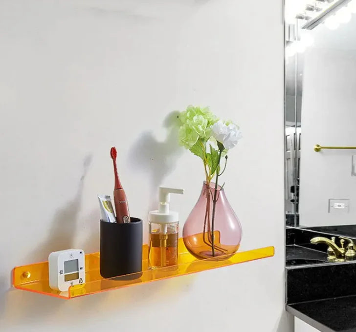 Wall-Mounted Color Storage Shelf