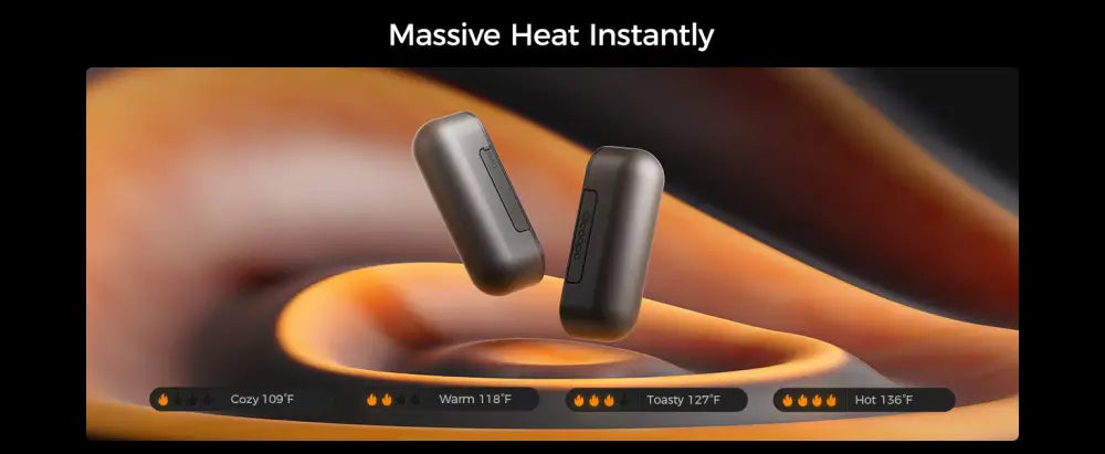 OCOOPA Rechargeable Hand Warmers 2 Pack - Magnetic Electric Heaters 16 Hrs Warmth 4 Heat Levels