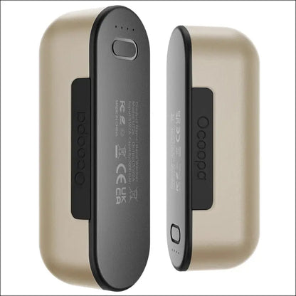 OCOOPA Rechargeable Hand Warmers 2 Pack - Magnetic Electric Heaters 16 Hrs Warmth 4 Heat Levels - champagne / Russian