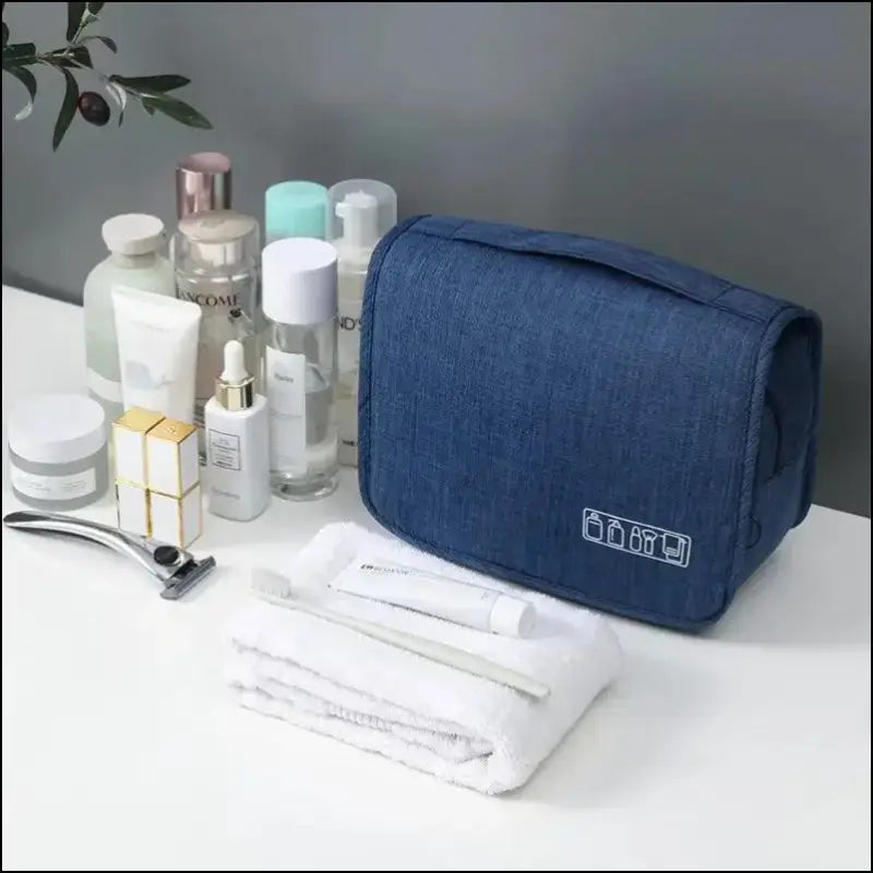 Oxford Fabric Business Portable Storage Bag | Waterproof Toiletries Organizer & Cosmetic | Hanging Travel Wash Pouch