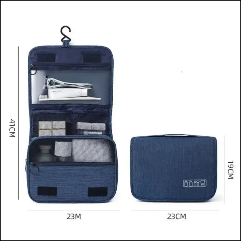 Oxford Fabric Business Portable Storage Bag | Waterproof Toiletries Organizer & Cosmetic | Hanging Travel Wash Pouch
