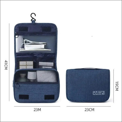 Oxford Fabric Business Portable Storage Bag | Waterproof Toiletries Organizer & Cosmetic | Hanging Travel Wash Pouch