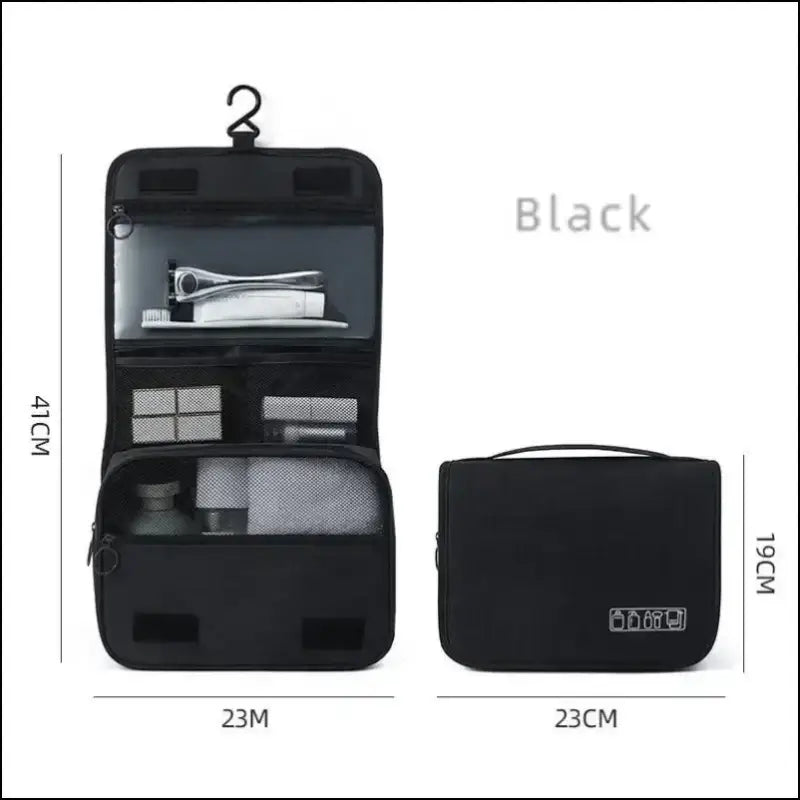 Oxford Fabric Business Portable Storage Bag | Waterproof Toiletries Organizer & Cosmetic | Hanging Travel Wash Pouch