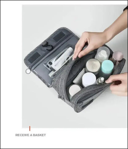Oxford Fabric Business Portable Storage Bag | Waterproof Toiletries Organizer & Cosmetic | Hanging Travel Wash Pouch