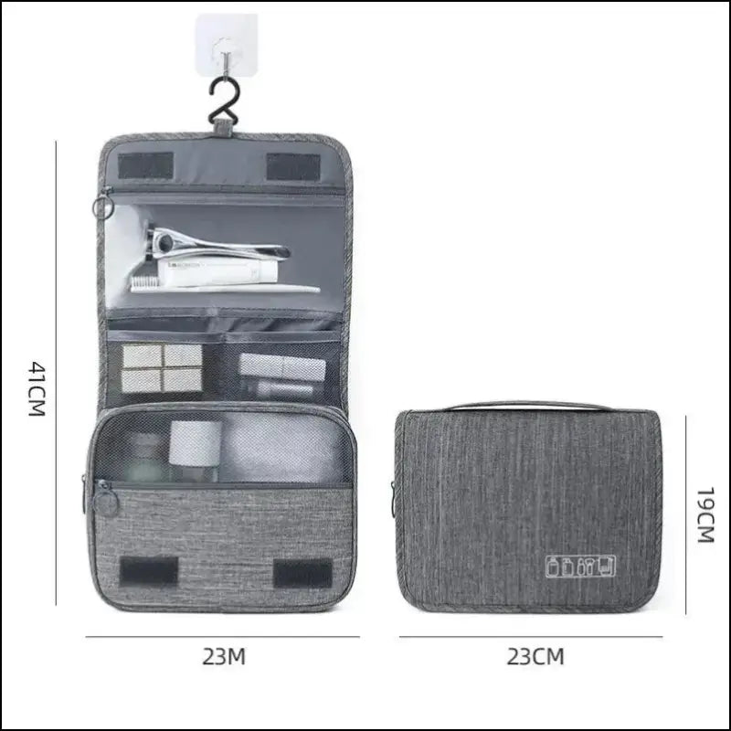 Oxford Fabric Business Portable Storage Bag | Waterproof Toiletries Organizer & Cosmetic | Hanging Travel Wash Pouch