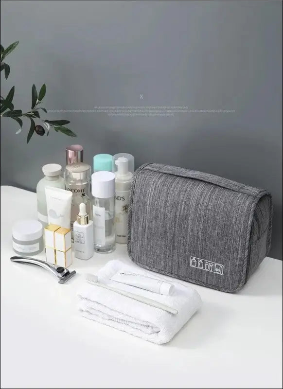Oxford Fabric Business Portable Storage Bag | Waterproof Toiletries Organizer & Cosmetic | Hanging Travel Wash Pouch