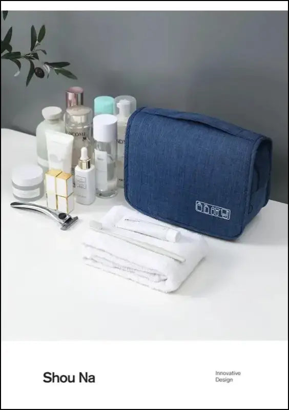 Oxford Fabric Business Portable Storage Bag | Waterproof Toiletries Organizer & Cosmetic | Hanging Travel Wash Pouch