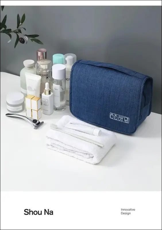 Oxford Fabric Business Portable Storage Bag | Waterproof Toiletries Organizer & Cosmetic | Hanging Travel Wash Pouch
