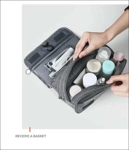 Oxford Fabric Business Portable Storage Bag | Waterproof Toiletries Organizer & Cosmetic | Hanging Travel Wash Pouch