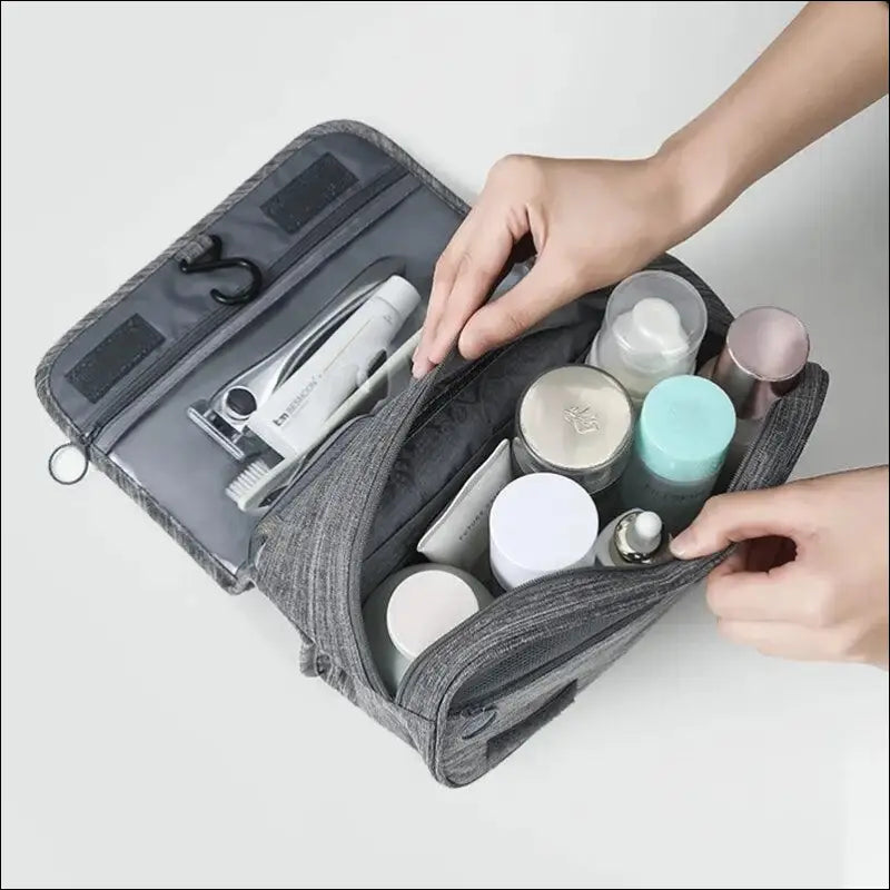 Oxford Fabric Business Portable Storage Bag | Waterproof Toiletries Organizer & Cosmetic | Hanging Travel Wash Pouch