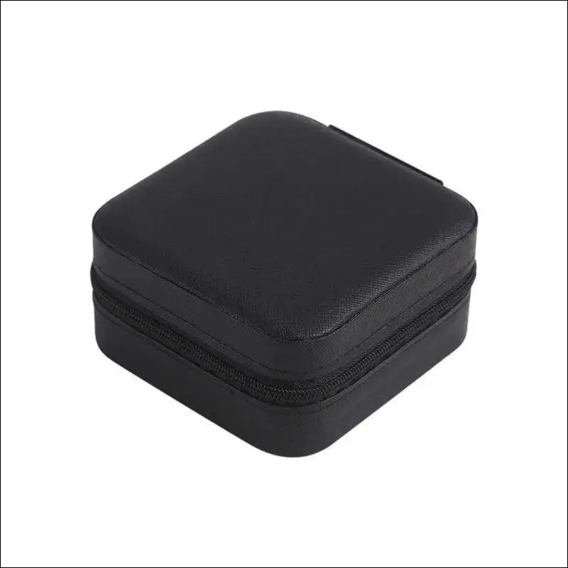 Portable Mini Jewelry Storage Box Travel Organizer Case Leather Earrings Necklace Ring Display