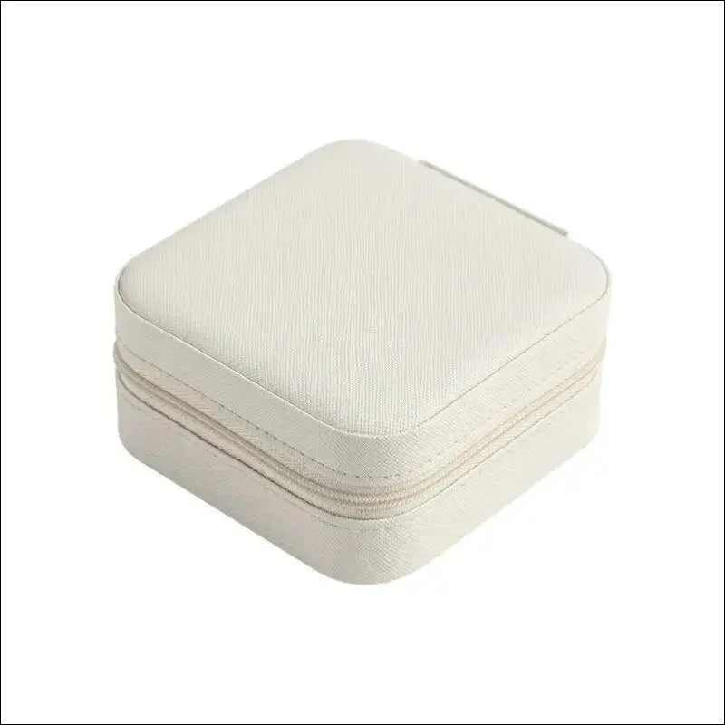 Portable Mini Jewelry Storage Box Travel Organizer Case Leather Earrings Necklace Ring Display