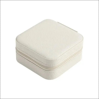 Portable Mini Jewelry Storage Box Travel Organizer Case Leather Earrings Necklace Ring Display