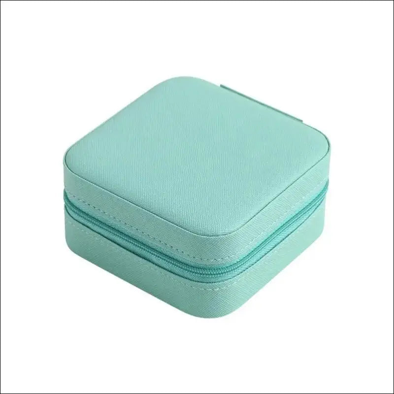 Portable Mini Jewelry Storage Box Travel Organizer Case Leather Earrings Necklace Ring Display