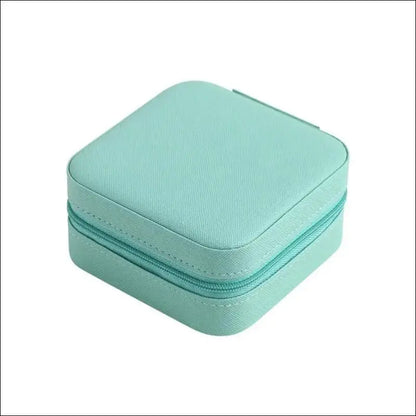 Portable Mini Jewelry Storage Box Travel Organizer Case Leather Earrings Necklace Ring Display