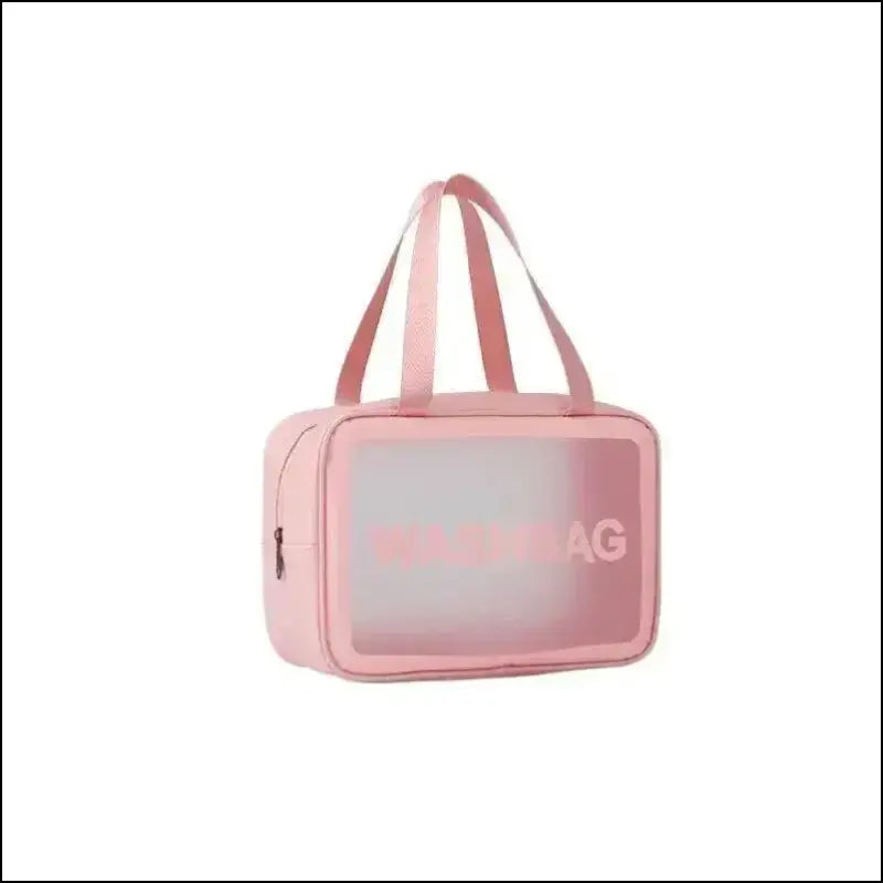 PU Frosted Clear Makeup Box | Waterproof Travel Toiletry Bag | Large Capacity Portable Storage | Children’s Lunch