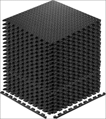 ’Puzzle Fitness Mat - EVA Interlocking Foam Floor Tiles for Sports Yoga Home Gym & Non-Slip Kids Play Mat’