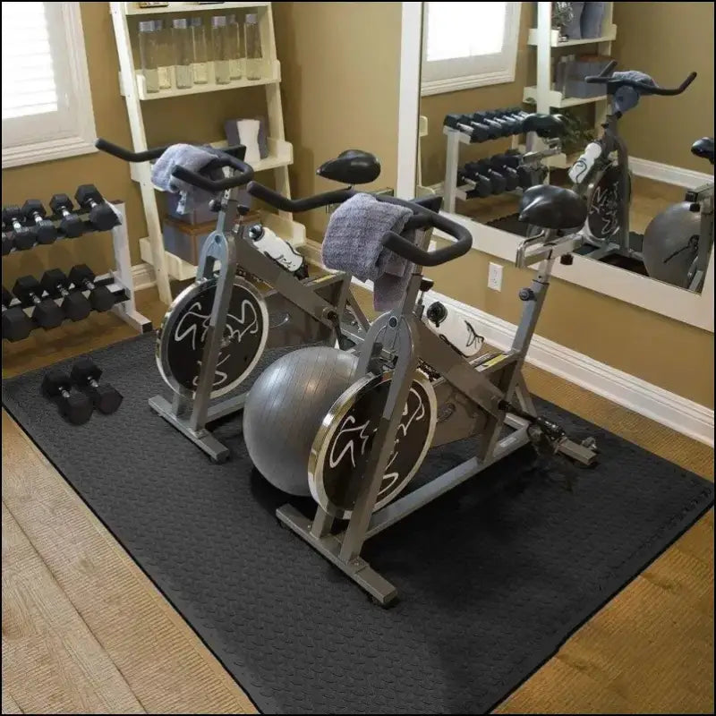 ’Puzzle Fitness Mat - EVA Interlocking Foam Floor Tiles for Sports Yoga Home Gym & Non-Slip Kids Play Mat’