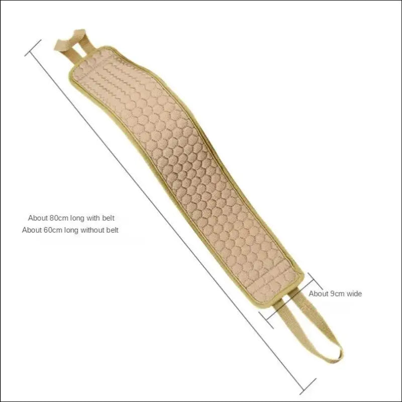 Shower Exfoliating Back Scrubber | Bath Belt Towel Glove | Deep Clean Korean Body Washcloth & Japanese Rear Scrub Strap