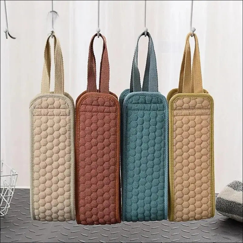 Shower Exfoliating Back Scrubber | Bath Belt Towel Glove | Deep Clean Korean Body Washcloth & Japanese Rear Scrub Strap