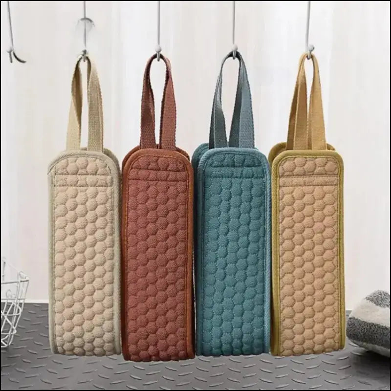 Shower Exfoliating Back Scrubber | Bath Belt Towel Glove | Deep Clean Korean Body Washcloth & Japanese Rear Scrub Strap