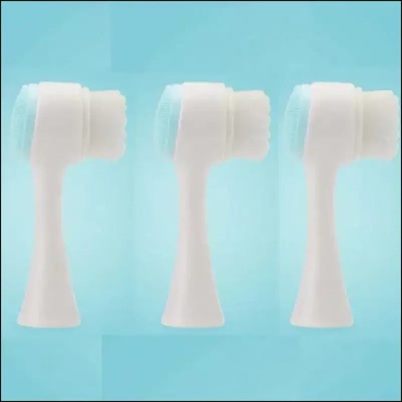 Silica Gel Facial Brush | Double-Sided Cleanser for Blackhead Removal & Exfoliating Pore Cleaner | Soft Face Tool