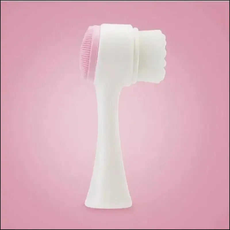 Silica Gel Facial Brush | Double-Sided Cleanser for Blackhead Removal & Exfoliating Pore Cleaner | Soft Face Tool
