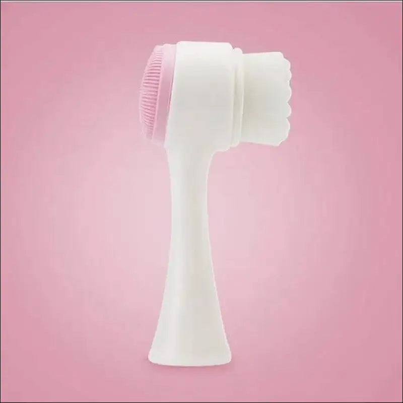 Silica Gel Facial Brush | Double-Sided Cleanser for Blackhead Removal & Exfoliating Pore Cleaner | Soft Face Tool