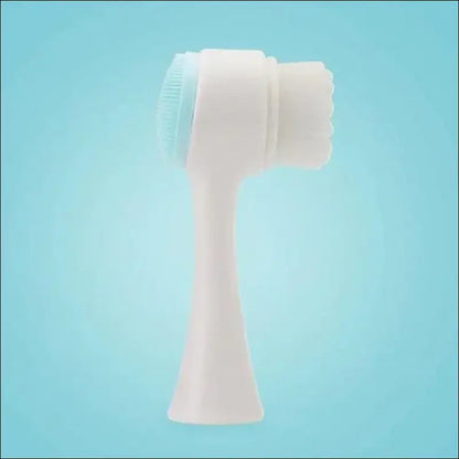 Silica Gel Facial Brush | Double-Sided Cleanser for Blackhead Removal & Exfoliating Pore Cleaner | Soft Face Tool