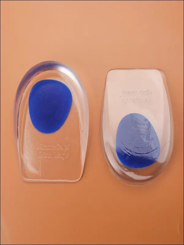Silicone Heel Pad Insole for Bone Spurs Pain Relief and Stress Reduction - Unisex Cushion Support Men Women - Blue