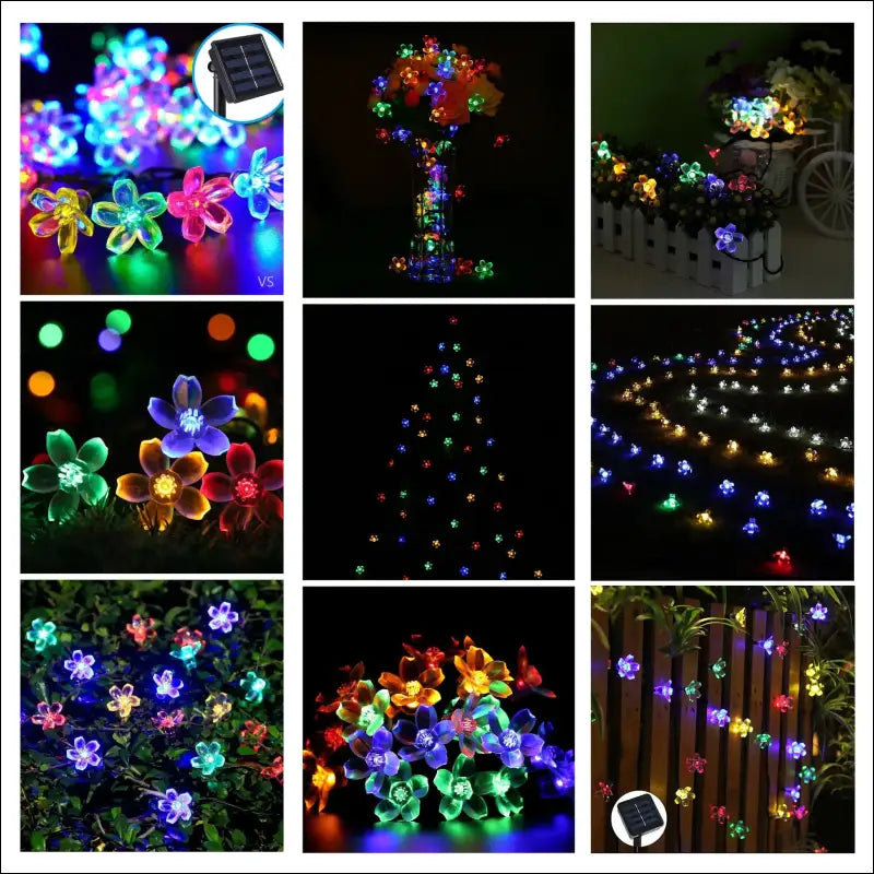 Solar Cherry Blossom Lights All Weatherproof