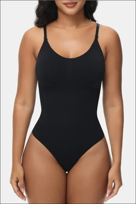Spaghetti Strap Tummy Control Bodysuit