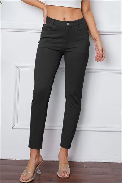 StretchyStitch Pants by Basic Bae - Gray / S