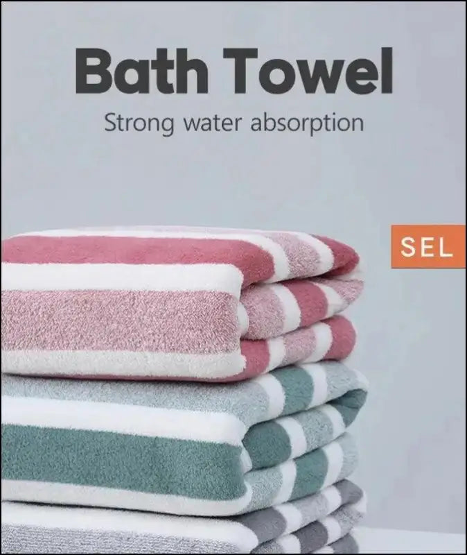 ’Thickened Absorbent Bath Towel - Soft Quick-Dry Face for Home Use’ - Towels