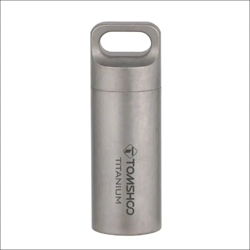 Tomshoo Titanium Mini Sealed Waterproof Storage Pill Box Perfume Case Pendants EDC Tools Eco-friendly Home Outdoor
