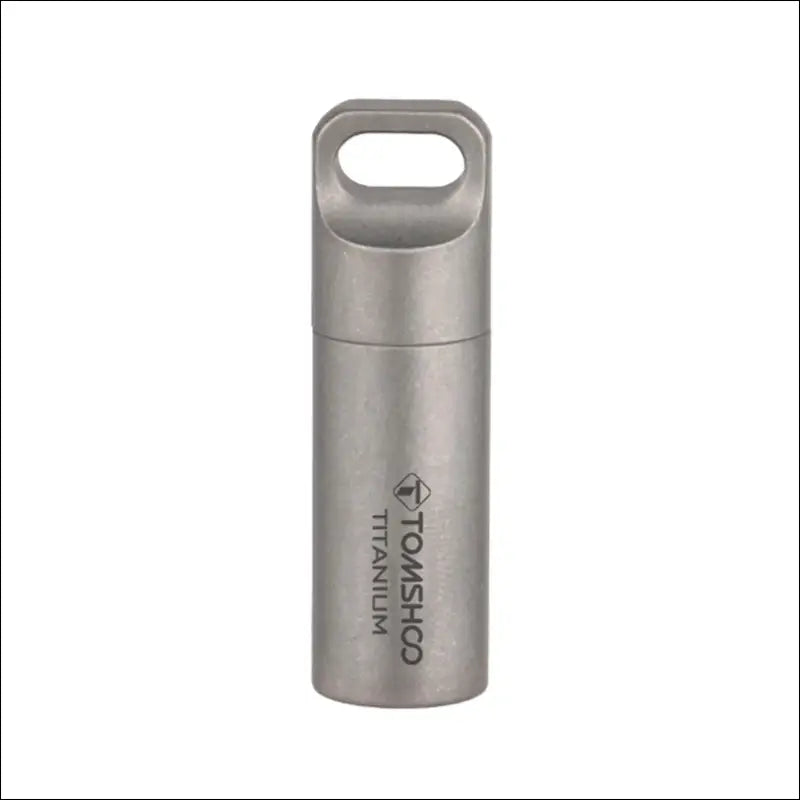 Tomshoo Titanium Mini Sealed Waterproof Storage Pill Box Perfume Case Pendants EDC Tools Eco-friendly Home Outdoor