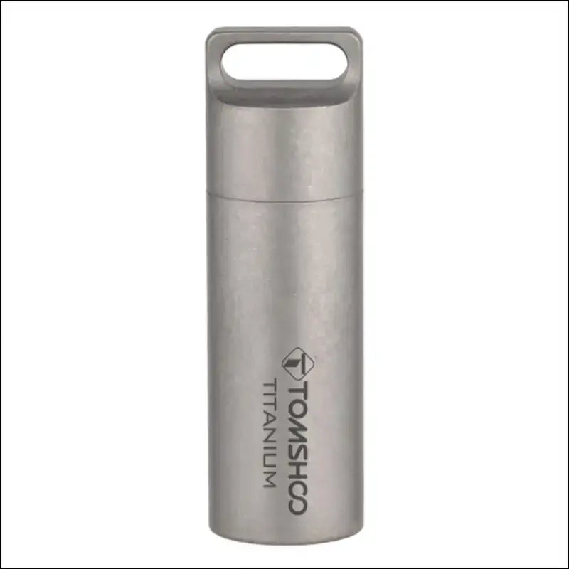 Tomshoo Titanium Mini Sealed Waterproof Storage Pill Box Perfume Case Pendants EDC Tools Eco-friendly Home Outdoor