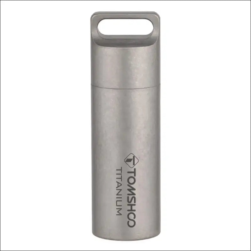 Tomshoo Titanium Mini Sealed Waterproof Storage Pill Box Perfume Case Pendants EDC Tools Eco-friendly Home Outdoor