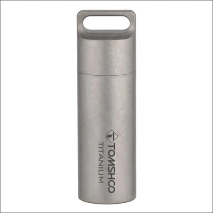 Tomshoo Titanium Mini Sealed Waterproof Storage Pill Box Perfume Case Pendants EDC Tools Eco-friendly Home Outdoor