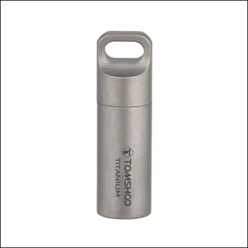 Tomshoo Titanium Mini Sealed Waterproof Storage Pill Box Perfume Case Pendants EDC Tools Eco-friendly Home Outdoor