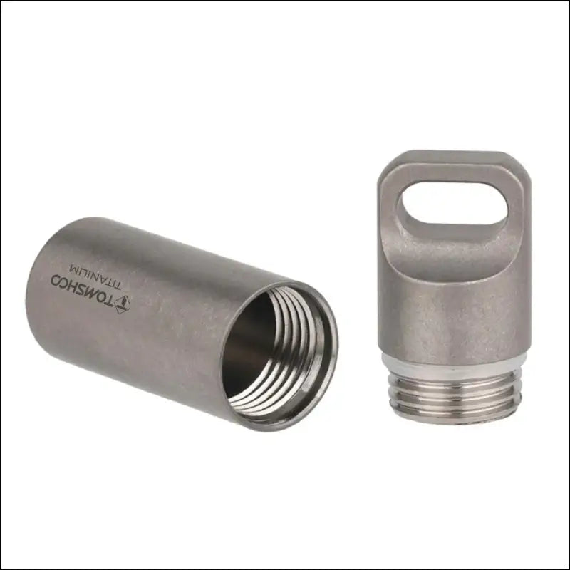 Tomshoo Titanium Mini Sealed Waterproof Storage Pill Box Perfume Case Pendants EDC Tools Eco-friendly Home Outdoor